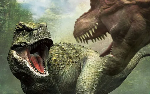 Динозавров Картинки пара бегемотов с открытыми ртами