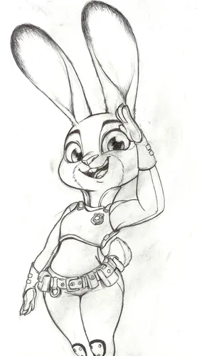Из Мультиков Картинки рисунок кролика
