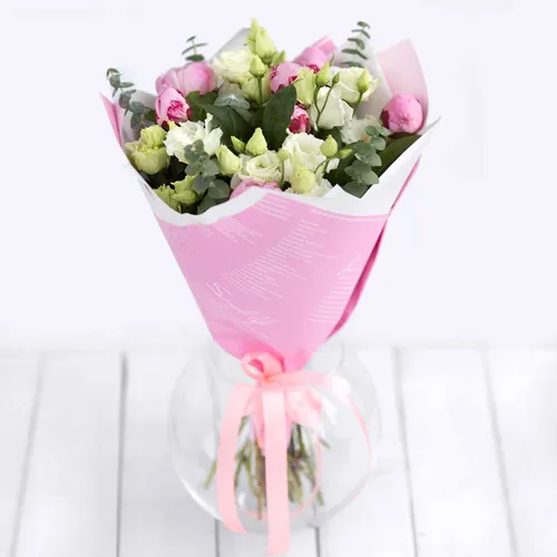 Цветы Фото розовая чашка с цветами