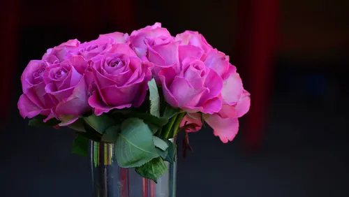 Красивые Цветы Картинки ваза с розовыми цветами