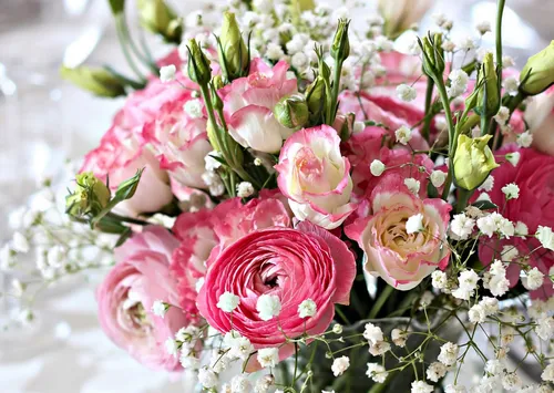Красивые Цветы Картинки букет розовых цветов