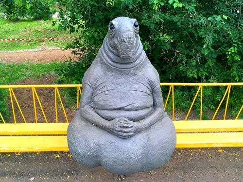 Ждун Фото статуя морского котика