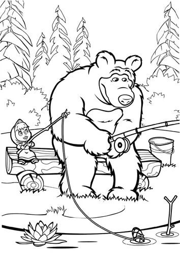 Маша И Медведь Для Печати Картинки фото на андроид