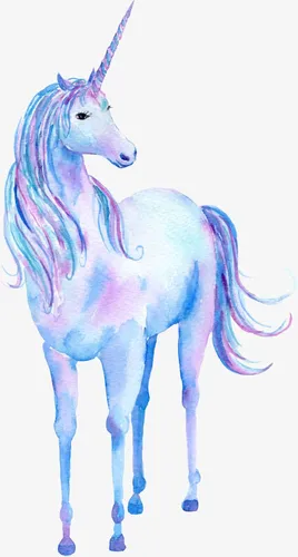 Няшный Для Срисовки Единорога Картинки белая лошадь с длинным хвостом