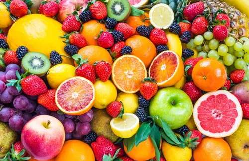 Фрукты Картинки куча разноцветных фруктов
