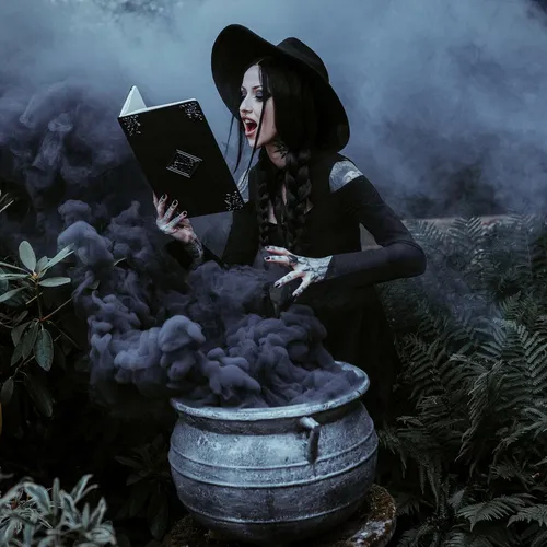 Ведьма Картинки человек, держащий книгу и сидящий на бочке с цветами