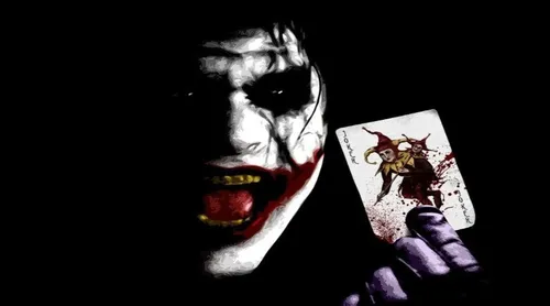 Джокер Картинки череп с красно-белой маской и книгой