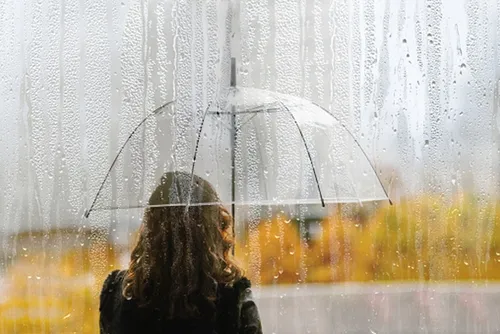 Дождь Картинки человек, держащий зонт