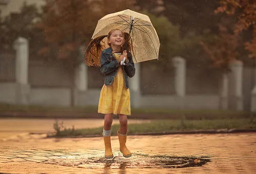 Дождь Картинки женщина с зонтиком