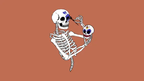 Скелеты Обои на телефон скелет с футбольным мячом