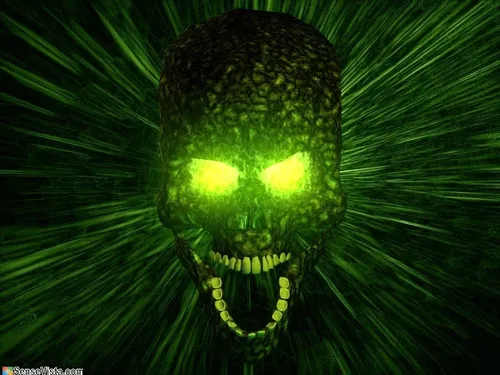 Скелеты Обои на телефон зеленый инопланетянин с желтым светом