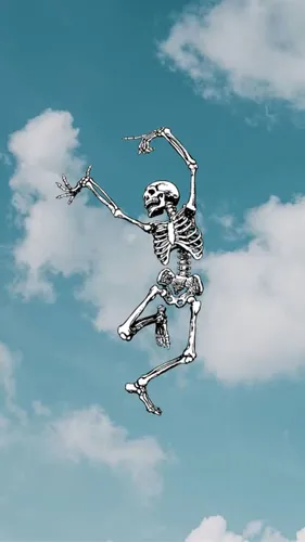 Скелеты Обои на телефон человек в воздухе