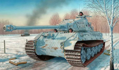 Танк Тигр Обои на телефон танк в снегу