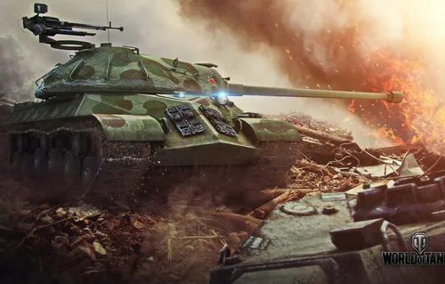 Wot Обои на телефон видеоигра, в которой танк и вертолет летают над боевой сценой