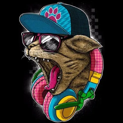 Крутые На Аву Фото кошка в шляпе и солнцезащитных очках