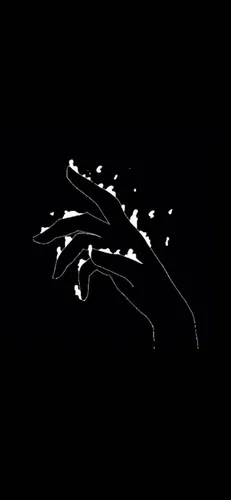 Темные Тона Обои на телефон черно-белое изображение руки на белом фоне