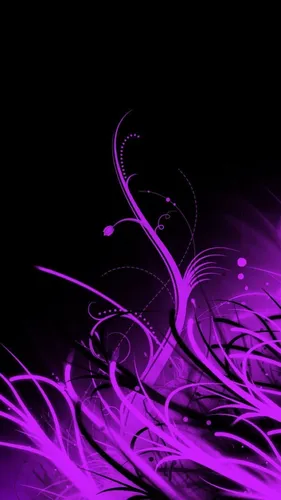 Темные Тона Обои на телефон фиолетовая медуза крупным планом