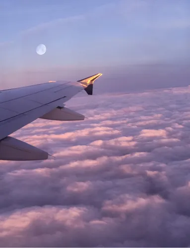 Эстетика Фото крыло самолета в небе