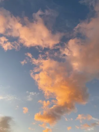 2019 Года Обои на телефон голубое небо с облаками