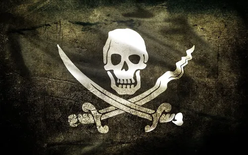 Пираты Обои на телефон скелет на поверхности