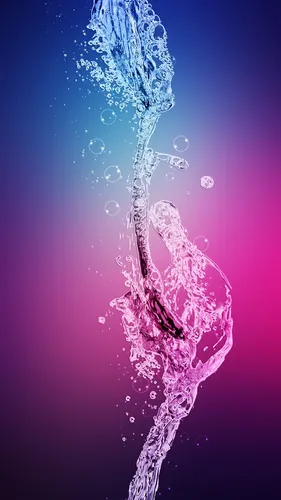 Самсунг J5 Обои на телефон крупный план брызг фиолетовой жидкости