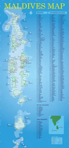 Мальдивы Фото карта
