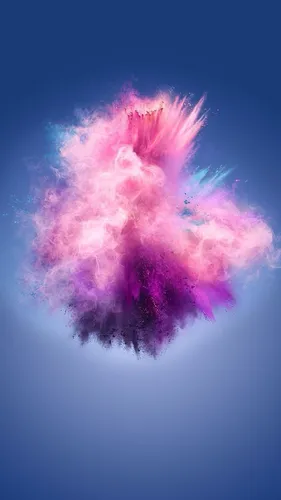 Хуавей Обои на телефон розово-белый взрыв