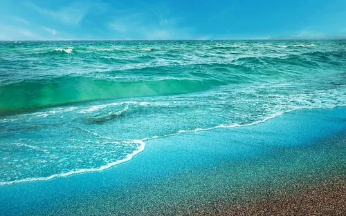 Цвета Морской Волны Обои на телефон пляж с голубой водой