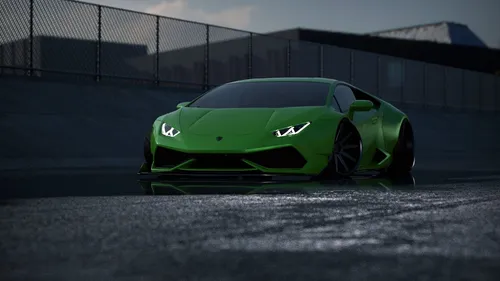 Lamborghini Huracan Обои на телефон зеленый спортивный автомобиль