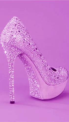 Гламурные Обои на телефон пурпурно-розовая обувь