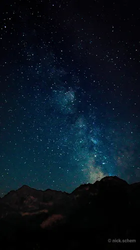 Звезда Смерти Обои на телефон гора со звездным небом над ней