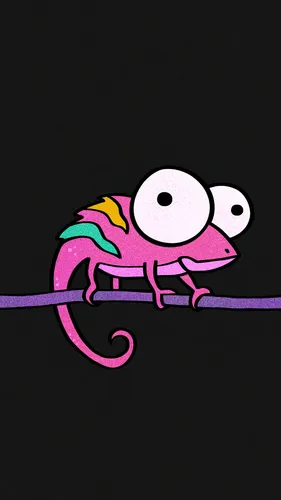 Для Рабочего Стола Обои на телефон мультфильм розово-фиолетовой змеи