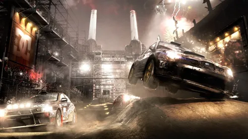 Гонки Обои на телефон видеоигра с автомобилем и космическим кораблем на заднем плане