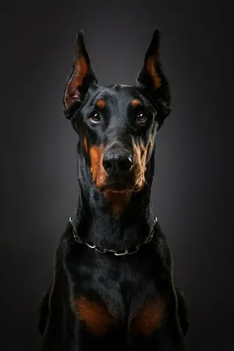 Доберман Фото черно-коричневая собака