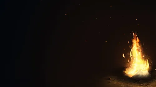 Костер Обои на телефон пожар в темноте