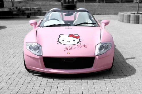 Машина Фото розовый спортивный автомобиль
