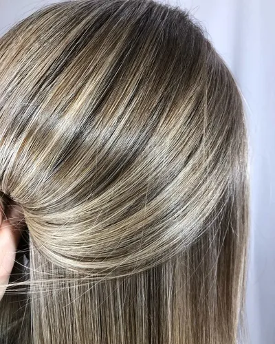 Мелирование Фото женская прическа с косами