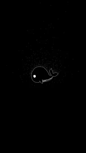 С Рисунками Обои на телефон черно-белое изображение черного круга с белым кругом посередине