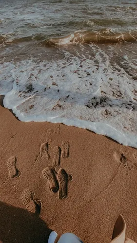 Моря Фото пляж с надписями на песке