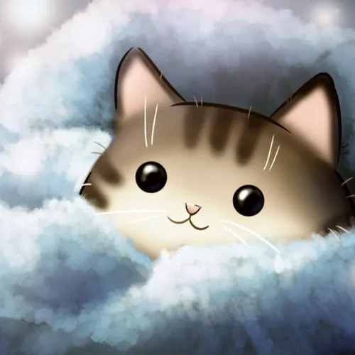 На Аватарку Фото кот с мультяшной мордой