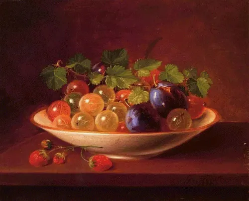 Натюрморт Фото миска с фруктами