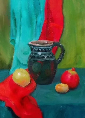Натюрморт Фото ваза с фруктами