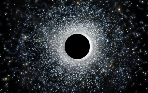 Черной Дыры Фото черный круг в космосе