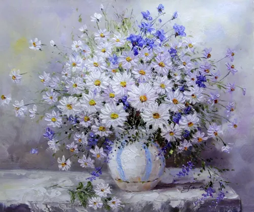 Ромашки Фото ваза с цветами