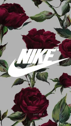 Nike Обои на телефон коллаж из цветов