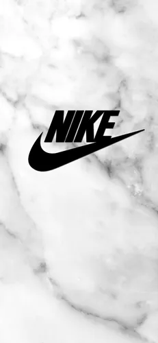 Nike Обои на телефон черно-белый знак