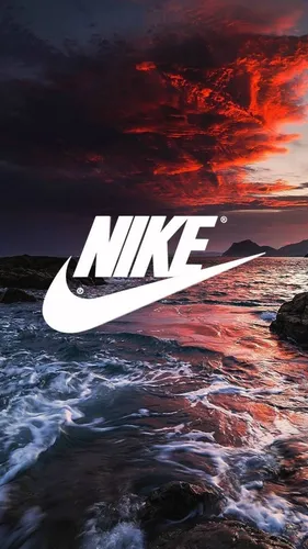 Nike Обои на телефон самолет, пролетающий над водой