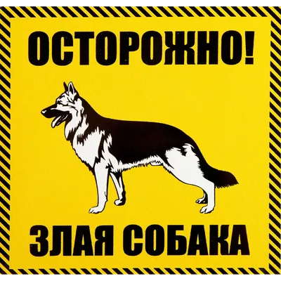 Наклейка «Осторожно злая собакаь» 100х100 мм полиэстер по цене 50 ₽/шт.  купить в Архангельске в интернет-магазине Леруа Мерлен