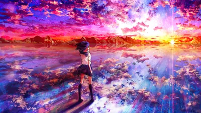 1360x768 Anime Girl Walking Towards Light 4k Laptop HD ,HD 4k  Wallpapers,Images,Backgrounds,Photos and Pictures