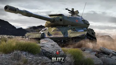 Desktop Wallpapers World of Tanks tank Russian Blitz. IS-4 1366x768